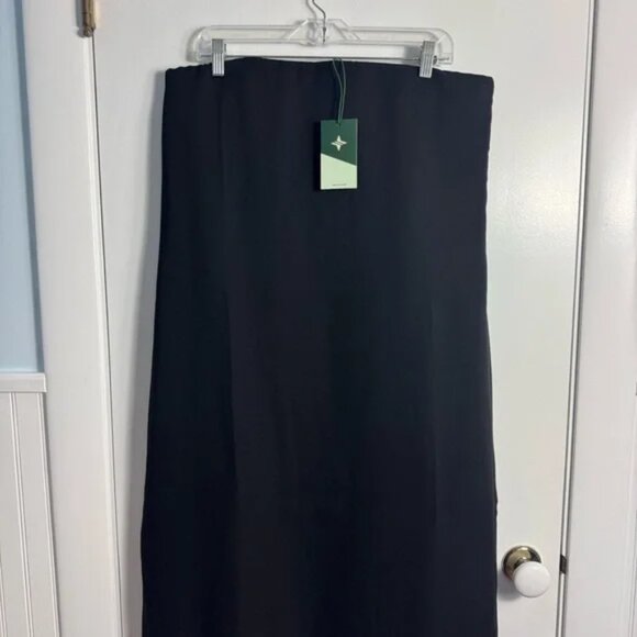 NWT Tuckernuck Strapless Noir Crepe Marin Dress, Black, Size Medium - Picture 5 of 11